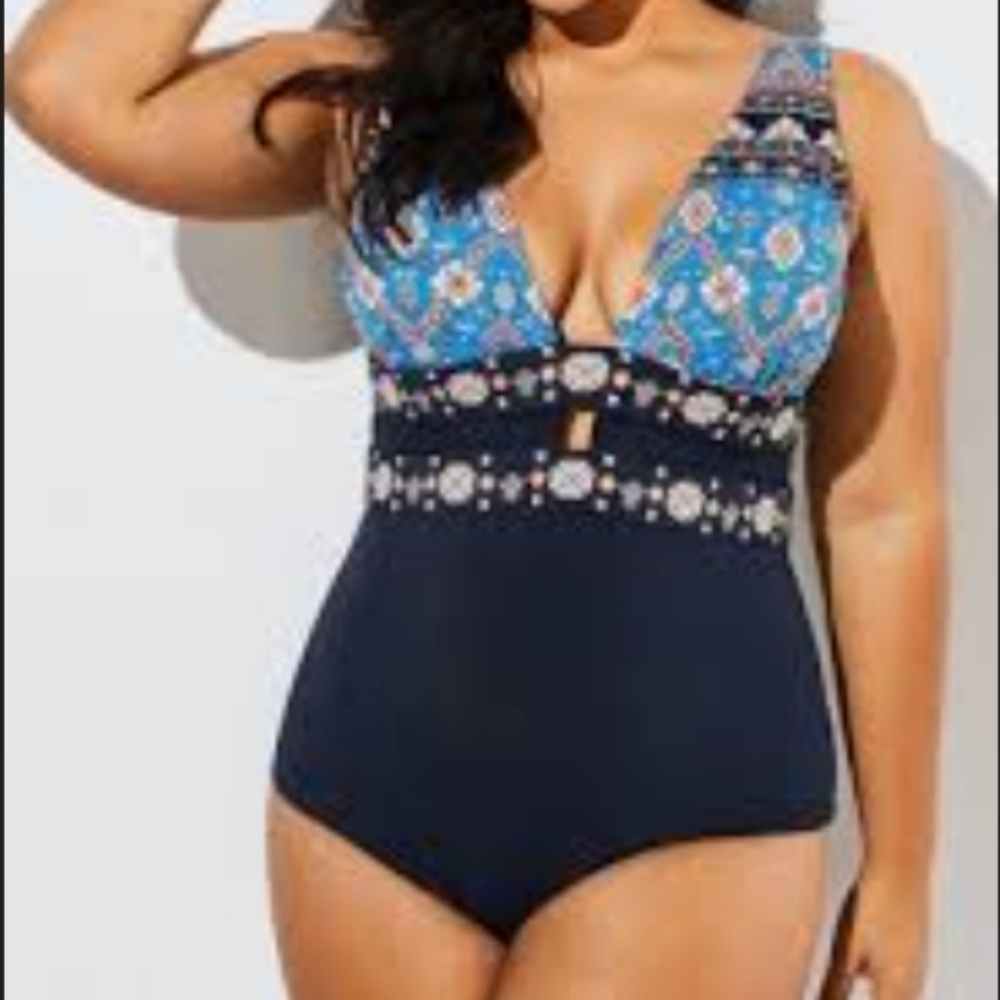 Brand new Swimsuits For All one-piece bathing suit.